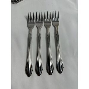 Retroneu‎ Barrington 5 3/4" stainless cocktail forks (4) Flatware